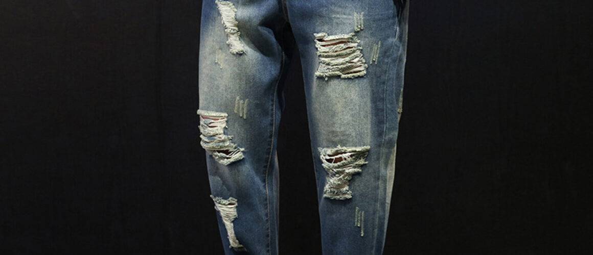 GUDDIES Men's Ripped Jeans