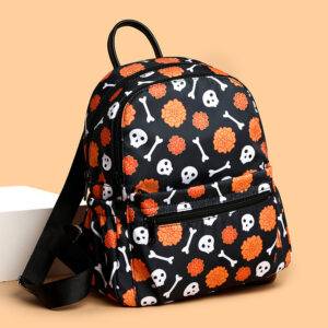 GUDDIES Halloween Skull Print Backpack