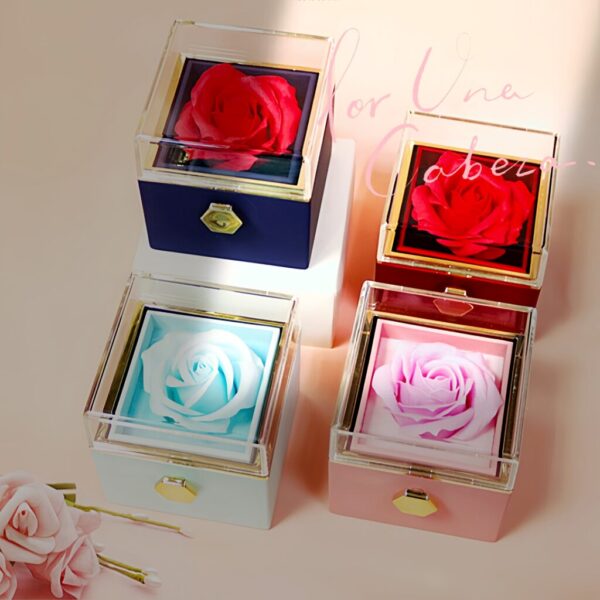 GUDDIES Rotating Flower Rose Box