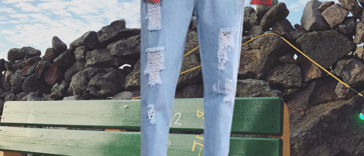 GUDDIES Men's ripped jeans
